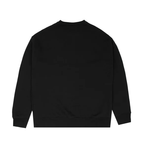 Gracie black varsity crewneck sweatshirt back